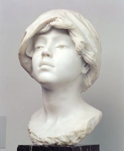 Jovem garota em um Fichu, início de 1890 (mármore)